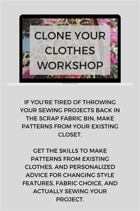 clone your clothes workshop|how to copy sewing patterns.